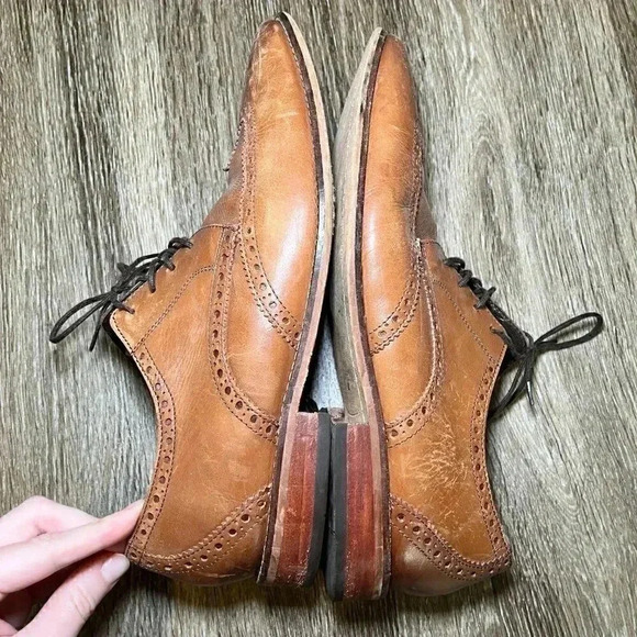 Mens Florsheim Brown Oxford Dress Shoes - 9.5 - Picture 7 of 10
